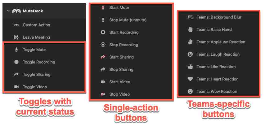 stream deck buttons
