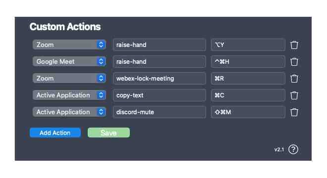 MuteDeck 2.1 Update: New "Bring to Front" Button and Improved Custom Actions